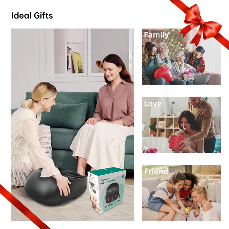 Snailax Foot Massager with Heat,Kneading,Compression,Vibration, Shiatsu Feet Massager Machine, Foot Warmer,Gifts for Women,Men Somatic Therapy Device Adjustable