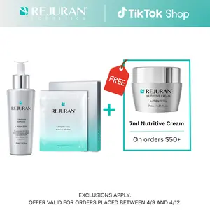 REJURAN Turnover Ampoule 1.01 fl oz & Turnover Mask 5-Pack - c-PDRN - Anti-Aging Face Serum Firmness, Radiance - Skin Repair, Firming Deeply Nourishing Ultra Microfiber Sheet Mask