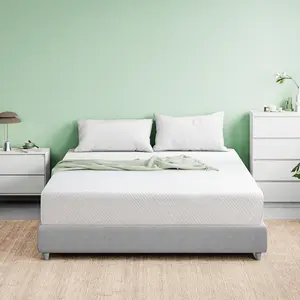 EGO White Green Tea Memory Foam Mattress – Fiberglass-Free, CertiPUR-US Certified, Cooling Gel Infused, Graphene Technology Queen & King Breathable