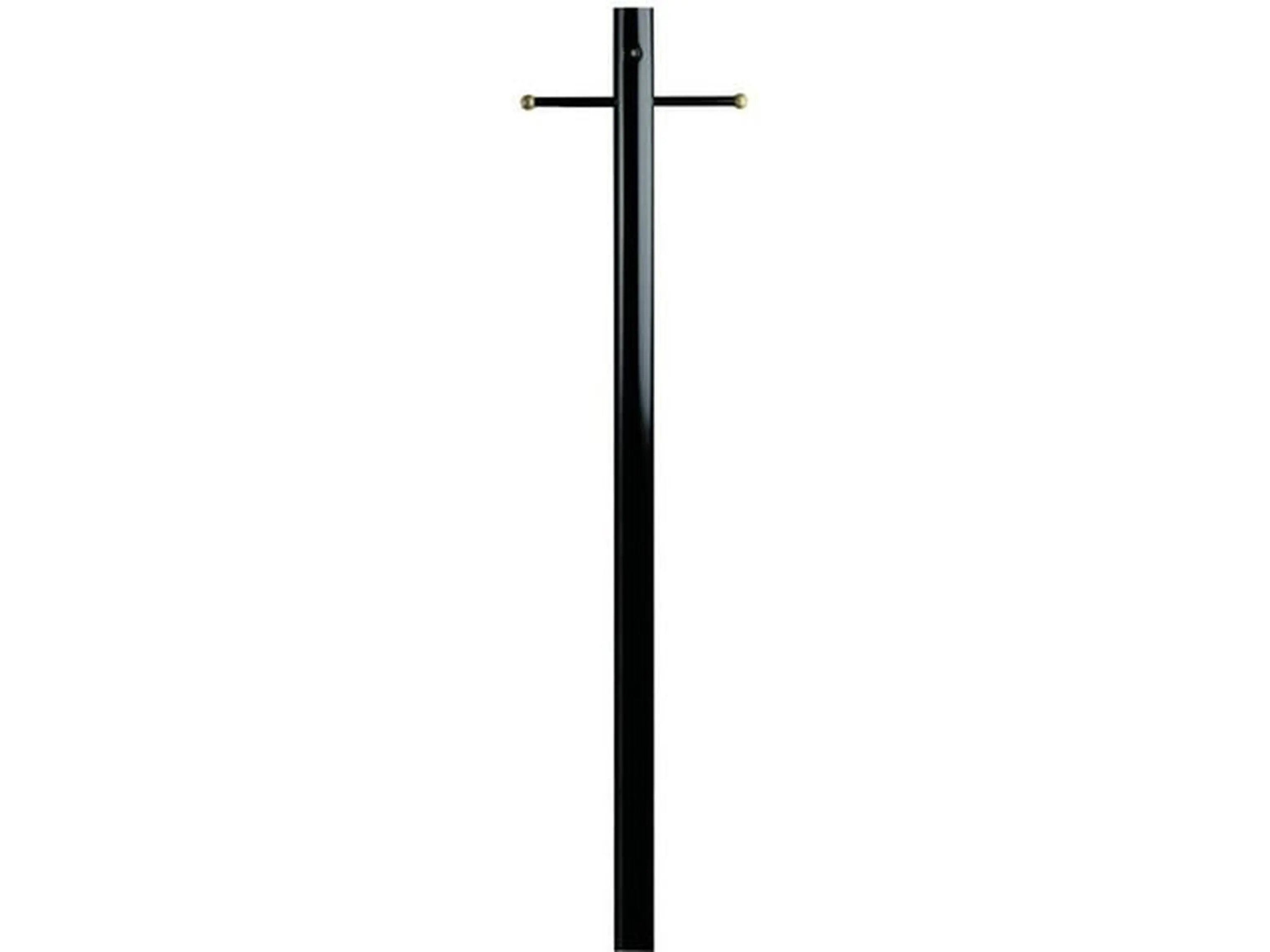Westinghouse Lantern Post with Ground Convenience Outlet & Dusk to Dawn Sensor, Black