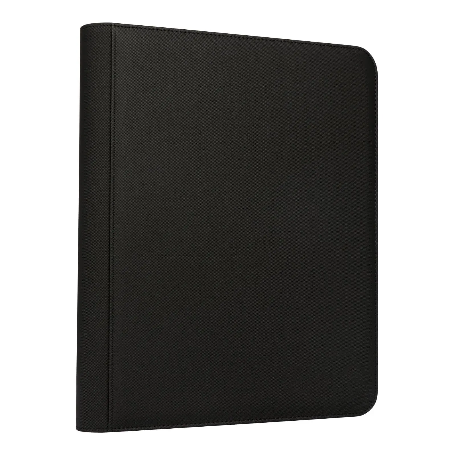 Portable 9-Pocket PU Leather Trading Card Binder with Zipper Closure (360 Pocket)
