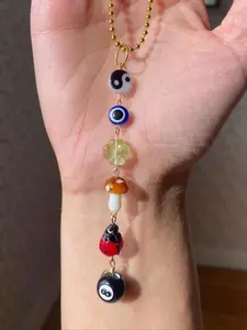 Boho Style Cute Insect & Mushroom & Flower Design Keychain, Vintage Keychain for Women & Men, Fashion Accessories for Daily Use