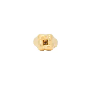 Jenny Bird Woven Square Ring in High Polish Gold