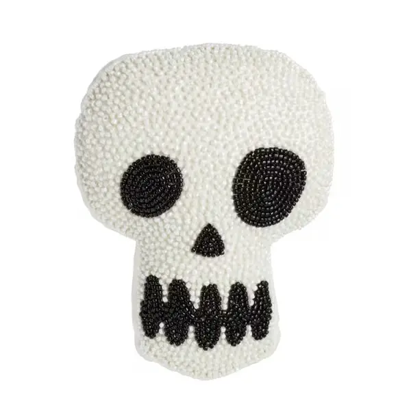 Skull Beaded Pillow