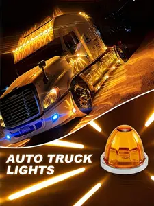 2pcs Truck Lights Watermelon light 12-24v Flashing and Constant Light Side Lights Tail Lights for Trucks Vehicles Semi-trailers Boat Trailers