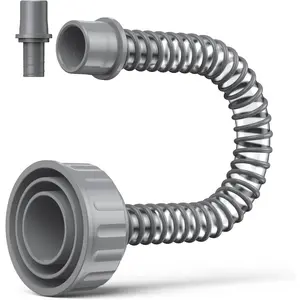 AC Drain Line Cleaner, A/C Condensate Drain Line Cleaner Adapter, hvac, AC Drain Line Unclogger, Compatiable With Most PVC Pipe Sizes, Easy To Use, Grey