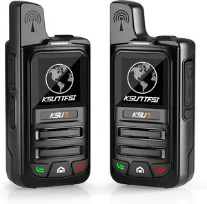 Global Lifetime Free Rapid Walkie Talkies Unlimited Range Nationwide PTT 4G LTE PoC Long Range Two Way Radios Long Distance 5000 Miles Professional for Family,Outdoor,Logistics (2 Pack with SIM)