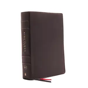 KJV, The King James Study Bible, Genuine Leather, Black, Red Letter, Full-Color Edition: Holy Bible, King James Version by Thomas Nelson [Leatherbound Book]