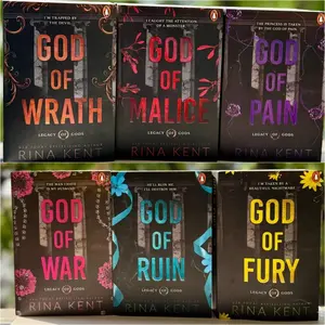 Legacy of Gods Series Collection 6 Books Set By Rina Kent (God of Pain, God of Fury, God of Ruin, God of War, God of Malice & God of Wrath) Paperback