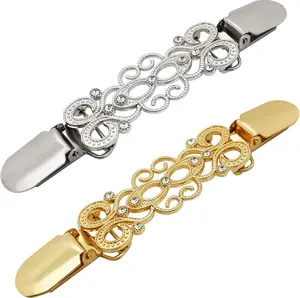 2 count  Cincher & Shirt Clip Retro Dress Cinch Clips for Shawl,Cardigan,Sweater,Clothes & Pant Tightener Clip(Classic)