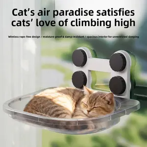 Cat hammock cat nest suction cup nail-free cat scratch nest hanging nest hanging cat climbing frame window sunbathing pet cat hammock