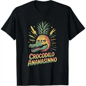 Crocodilo Ananasinno Italian Brainrot Crocodile Pineapple T-Shirt