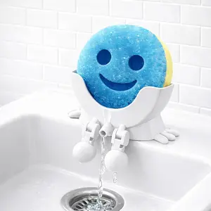 Hanging Sponge Rack, Sponge Rack with Legs and Open Drainage Design, Soap Holder, Compact Kitchen Countertop Storage Rack Accessory, Suitable for Kitchen Sinks, Keeps Sponges Dry, Kitchen Supplies.