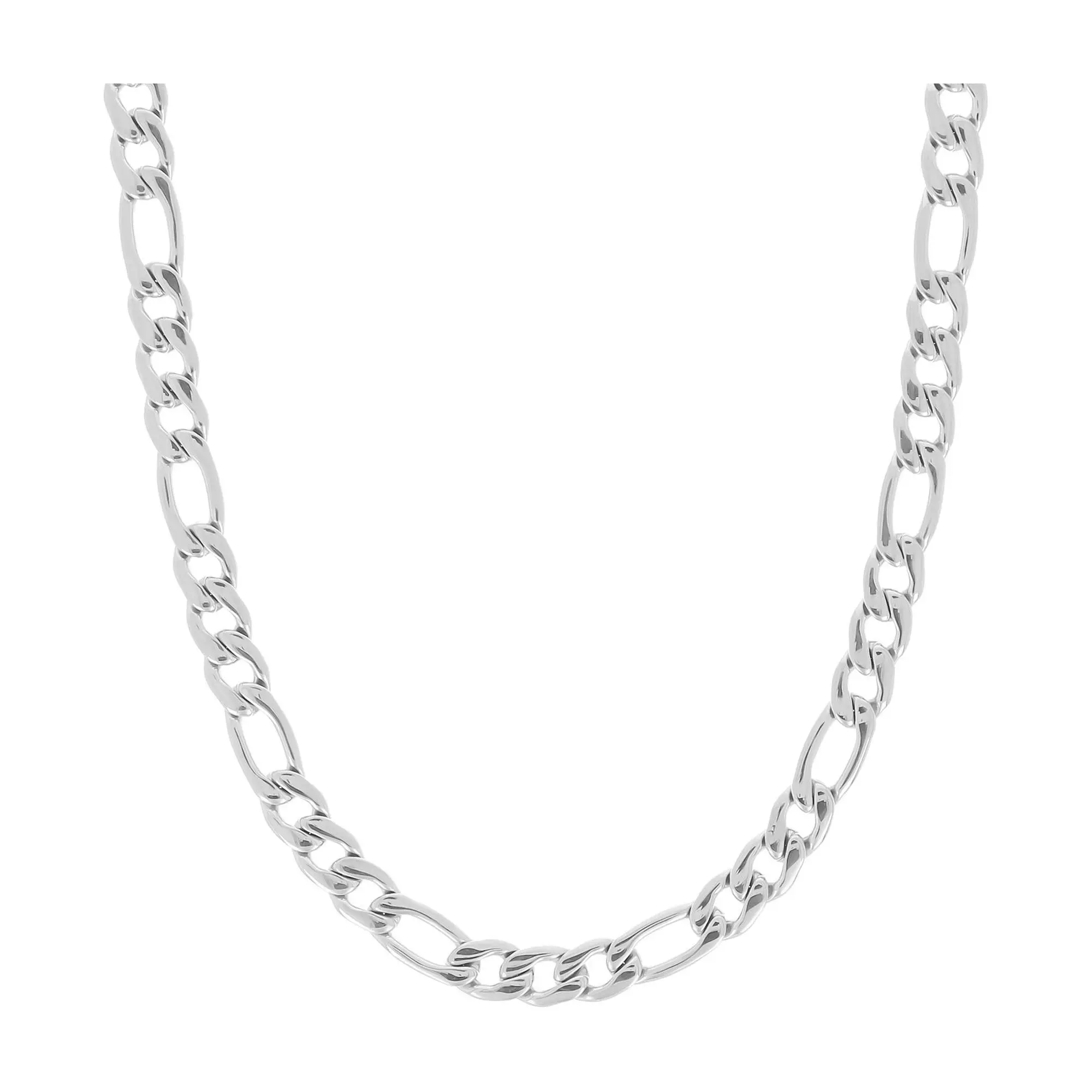 Steel by Design Men's 22" Figaro Chain Necklace