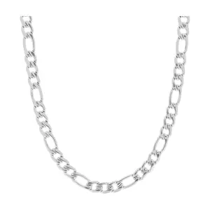 Steel by Design Men's 22" Figaro Chain Necklace