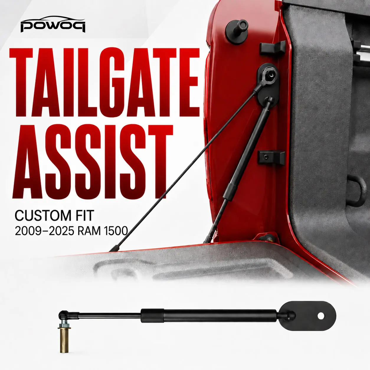 [Fits 09-25 RAM 1500]Truck Tailgate Assist Compatible with 2009-2025 Dodge RAM 1500 Tailgate Shock Damper Shock Strut Replacement for 2009-2025 Dodge RAM Accessories