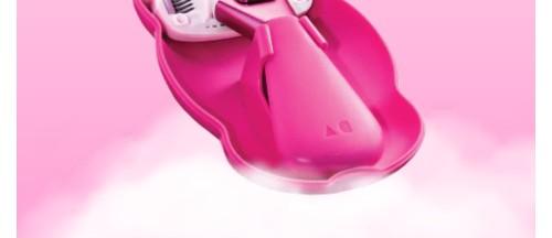 Athena Club The Mini Razor - Compact, Lightweight, Ideal for Everyday Us, Perfect for Travel, Pink