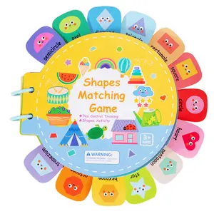 Early Education Quiet Book for Letter Recognition, Color and Shape Learning Busy Book, Ideal Teaching Tool for Kids, Learning Materials