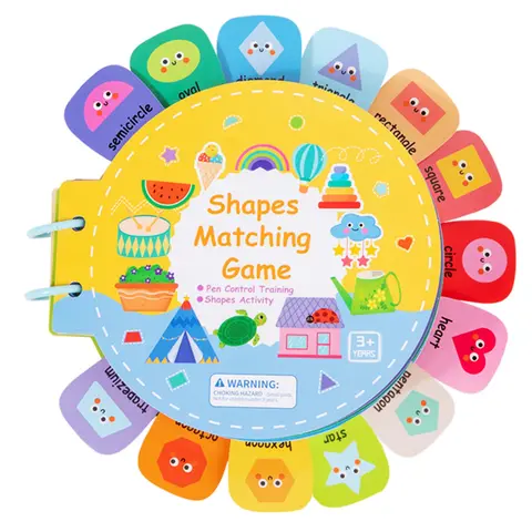 Early Education Quiet Book for Letter Recognition, Color and Shape Learning Busy Book, Ideal Teaching Tool, Visual Learning Tools for Kids, Learning Materials, Preschool Alphabet Tool
