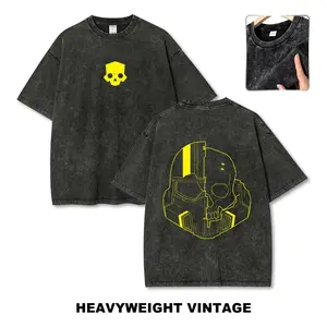 Helldivers II Vintage Tee 90s Graphic Tees Men's t Shirts Graphic Tee t Shirts Funny Graphic Tee Good Graphic Tees Men's Graphic Tees Streetwear Outfits Men Vacation Outfits Oversized Tshirt Men