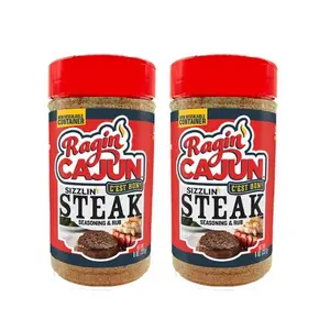 Sizzlin' Steak Seasoning Duo Pack by Ragin' Cajun - 8 oz.