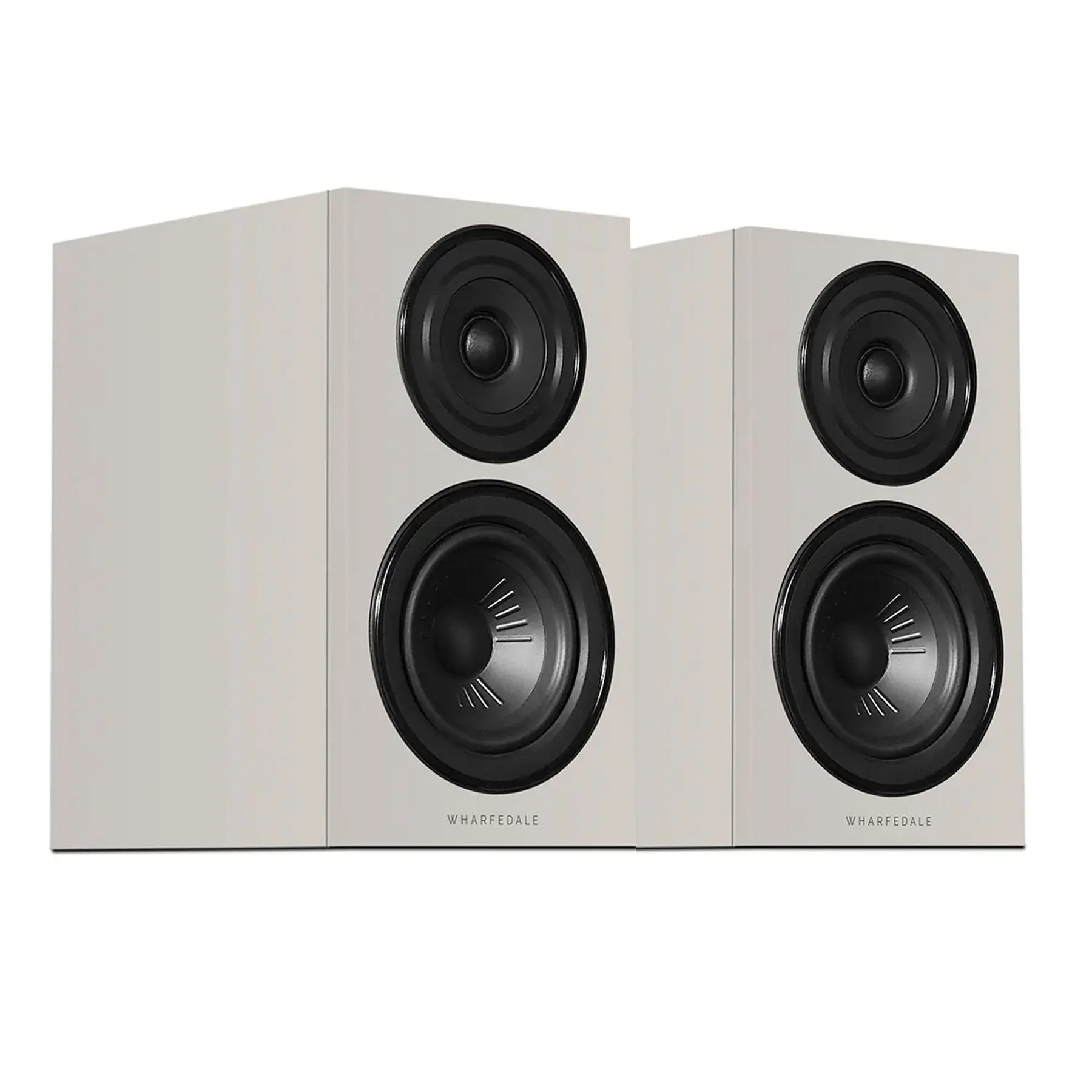 Wharfedale Diamond 12.1i Passive Bookshelf Bass Speakers (Pair) - Stone Grey Audio Equipment, 2-Way Sound, Compact Design, 20-100w, Amplifier Compatible, Audio Port for Music Setup & 2-Channel Hi-Fi Systems