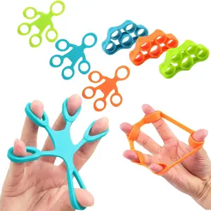 Finger Exerciser Silicone 5-Finger Stretcher for Hand Training