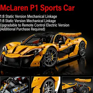 2026 POP 3893pcs Technical 42172 P1 Super Racing Car Building Blocks 1:8 Model Super Sports Cars Bricks Toys for Boys Gifts