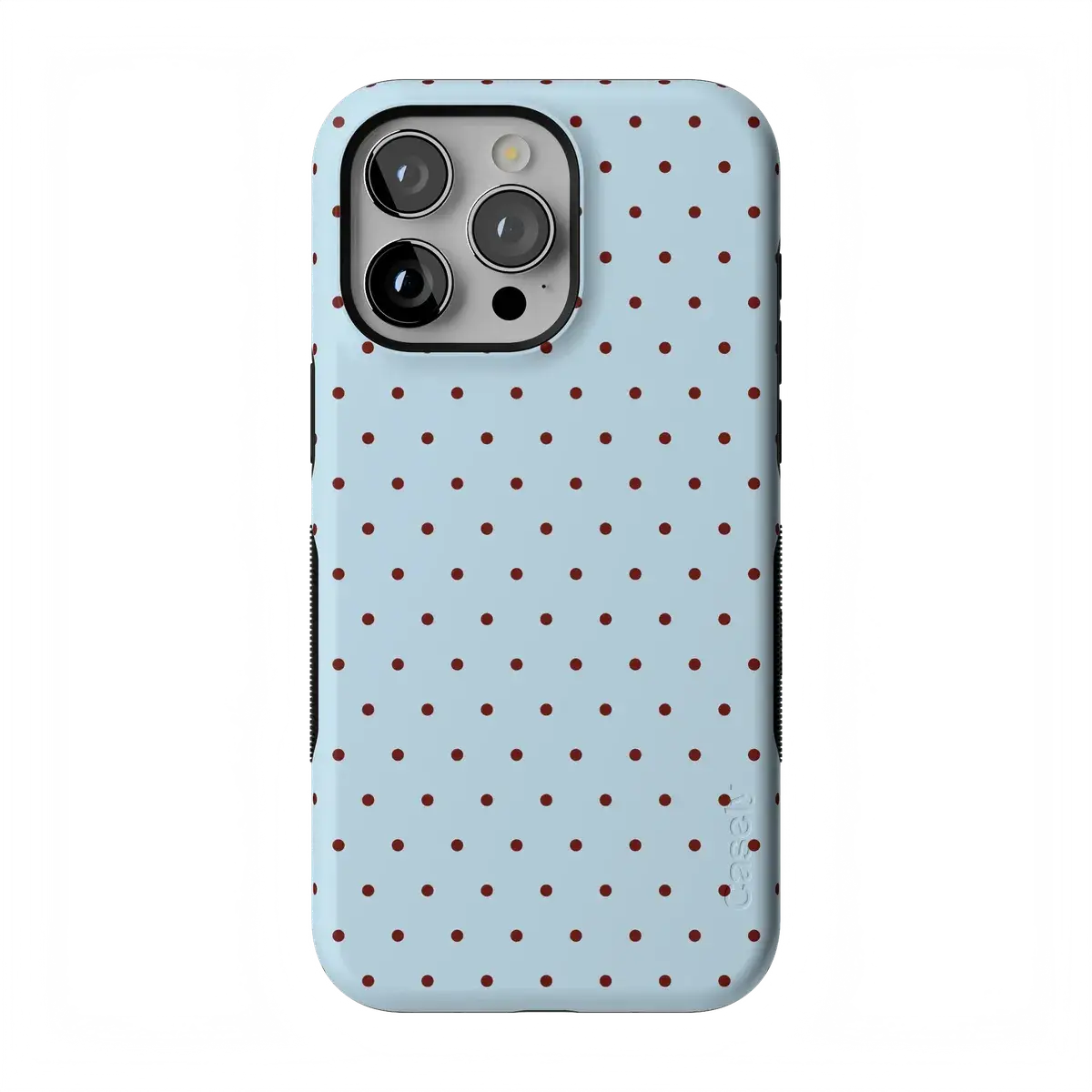 Casely iPhone 15 Pro Case | On the Dot | Blue Polka Dot | Bold Protective Design | Compatible with MagSafe