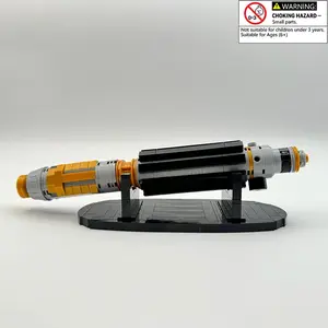 Space Wars Inspired Lightsaber Assembly Building Blocks Toys, 281pcs/set Building Toy with Stand, Kids STEM Blocks Toy, Holiday Gift