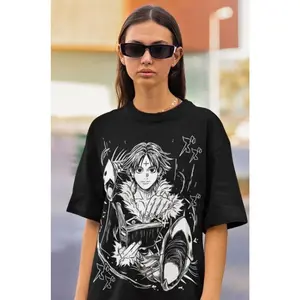 Chrollo Lucilfer T-shirt Hunter X Hunter HXH Anime Graphic Tee All Size, Casual Style, Classic Styles, Never Go Out of Fashion