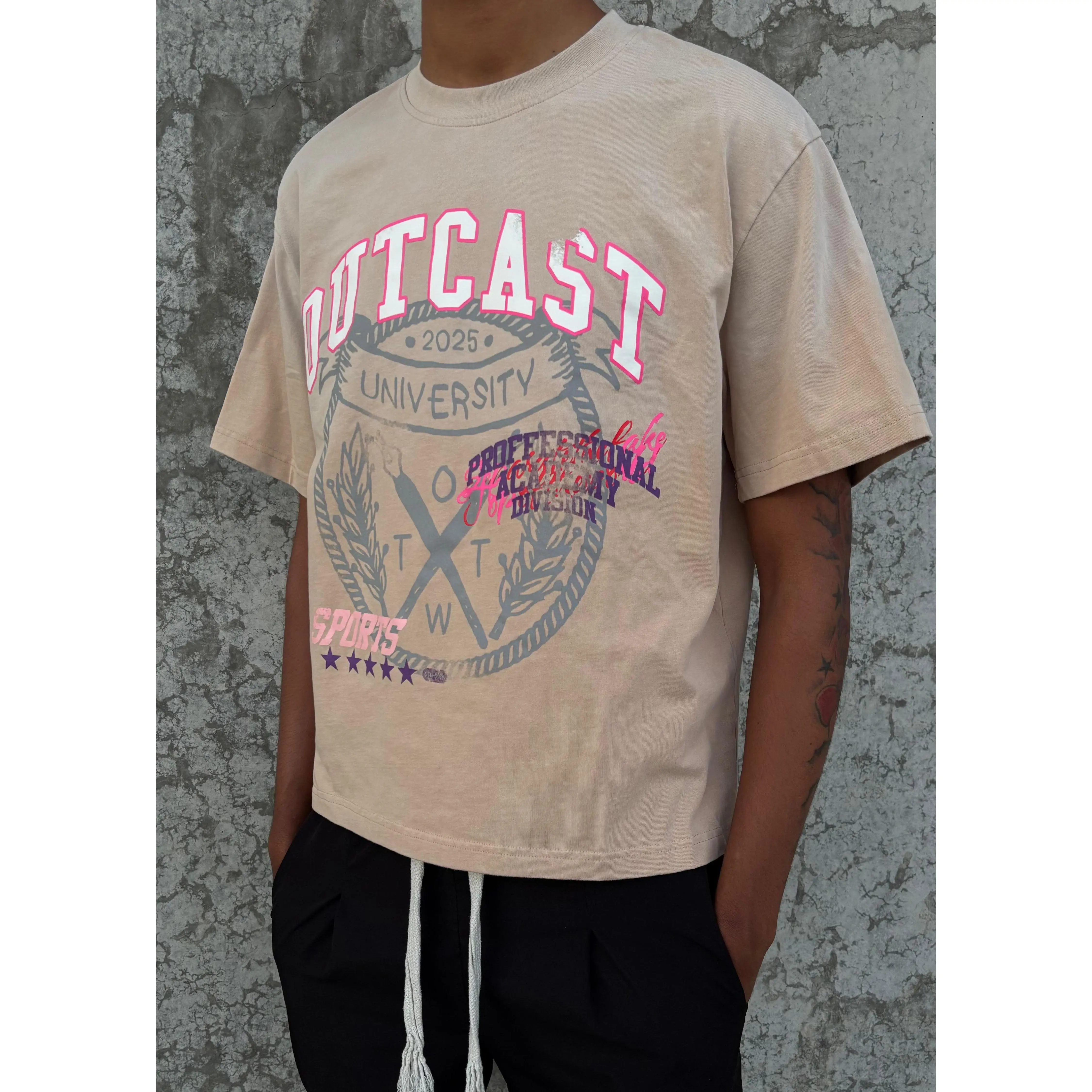 'Outcast' Tee - Pink Mochi