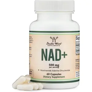 NAD+ Supplement 500mg | Cellular Energy & Anti Aging Support | Vegan | Non-GMO (30 Day Supply)