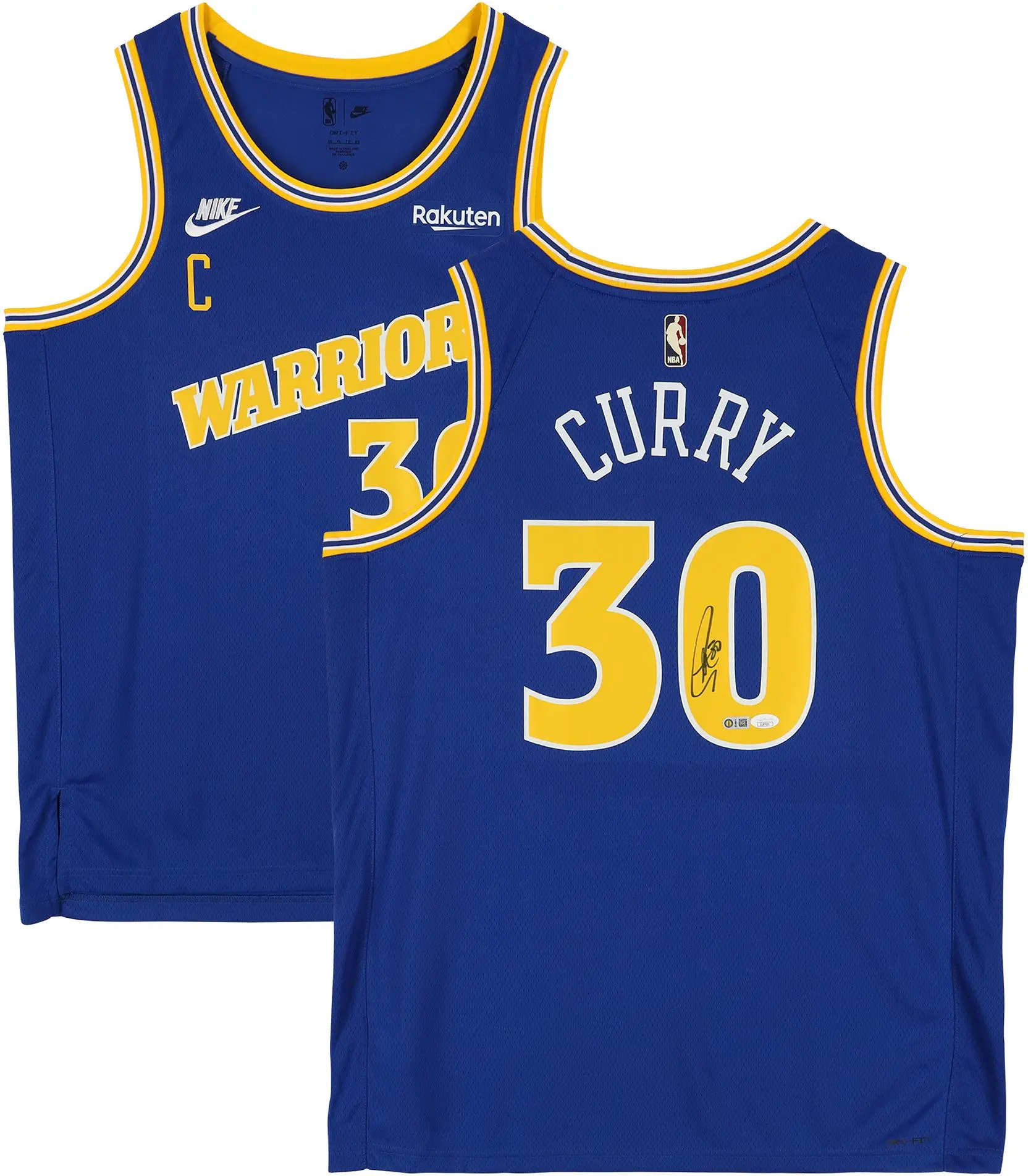 Stephen Curry Golden State Warriors Autographed Blue Nike Classic Edition Swingman Jersey - JSA - Fanatics Authentic Certified