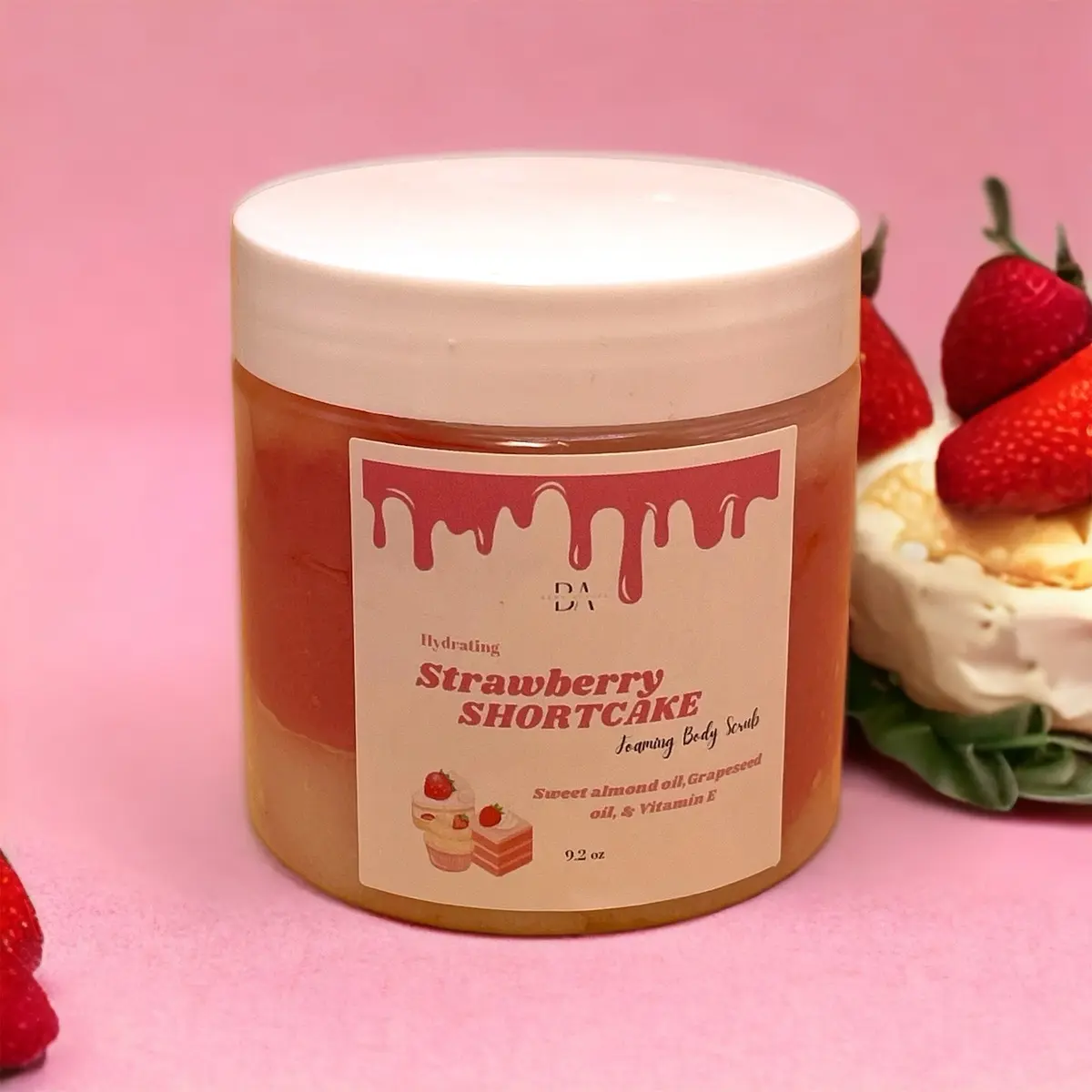 Strawberry Shortcake Set Body Appeal’s Body Care Moisturize Exfoliate Gift Smooth Nourishing Comfort Skin Care Kit Moisturizer Hydrating Moisturizing Clear