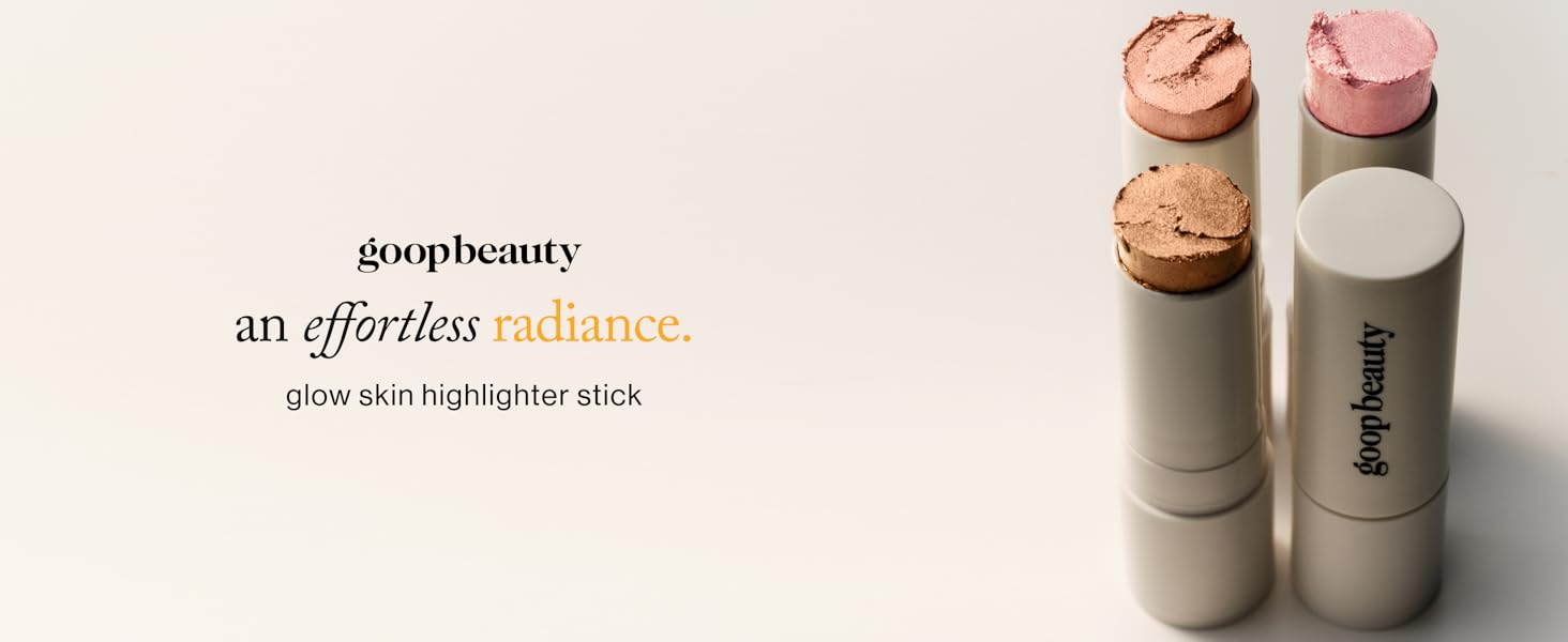 Glow Skin Highlighter Stick by goop beauty for cheeks, eyes, and overall glow