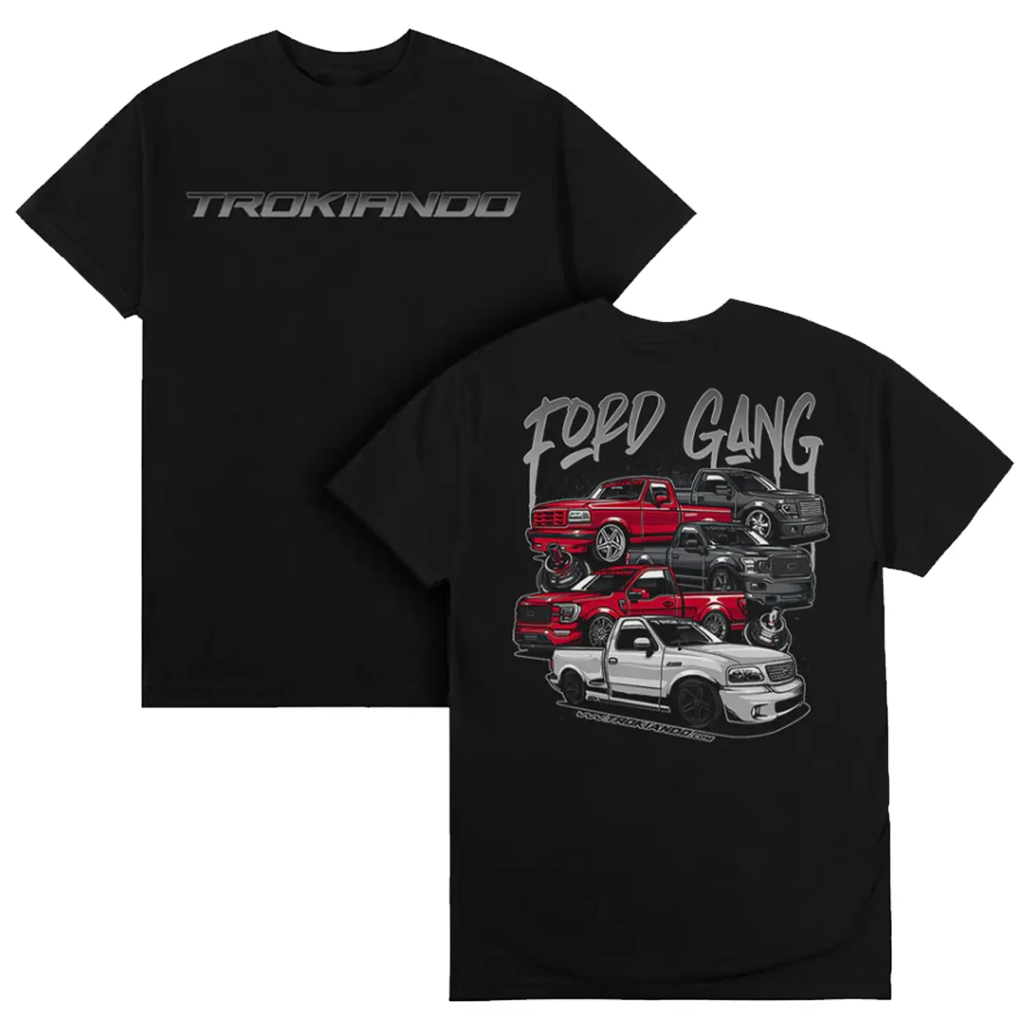 Trokiando Ford Gang Black 2 Side T-shirt, Gift, Graphic Tee, Trending New Top Menswear Relaxed Fit