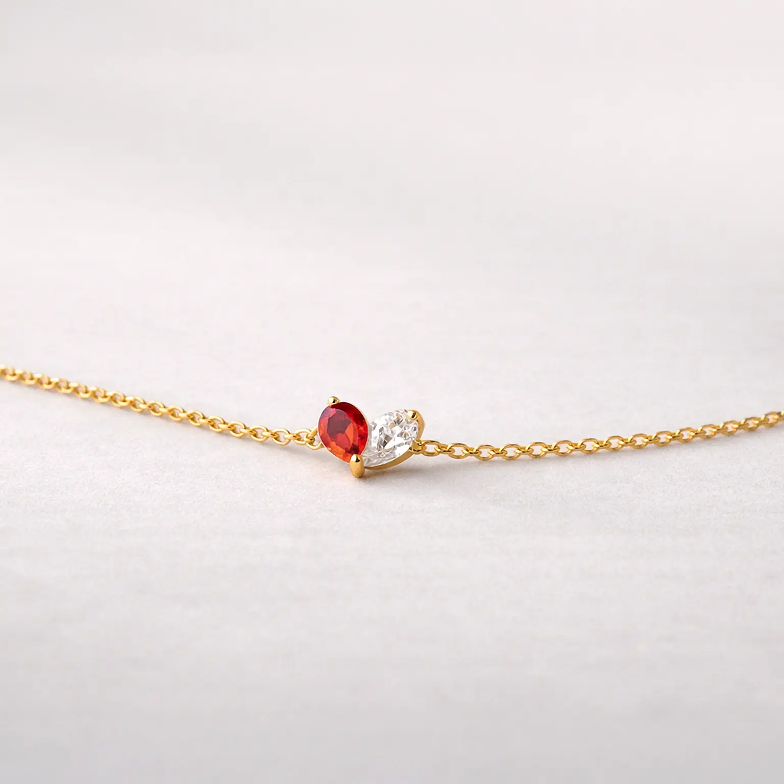 Double Birthstone Bracelet, Two Birthstone Bracelet, Birthstone Customized Heart Bracelet, Heart Birthstone Personalized Bracelet For Mother