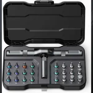 Ratchet Screwdriver Socket Set, Cross Straight Multi-Function Car Tire Bolt Removal Emergency Repair Tool, Essential Auto Maintenance Kit