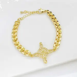Witch Knot Bracelet Adjustable 14K Gold Plated No Tarnish