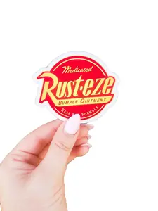 Rusteze Sticker, Cars, Lightning McQueen, Gift, Stickers, Laptop, Vinyl Stickers, Water Bottle, Glossy Decor Decorative Tiles Ornaments