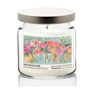 Courtside Market Three'S A Charm Candle Glass Jar 16 oz