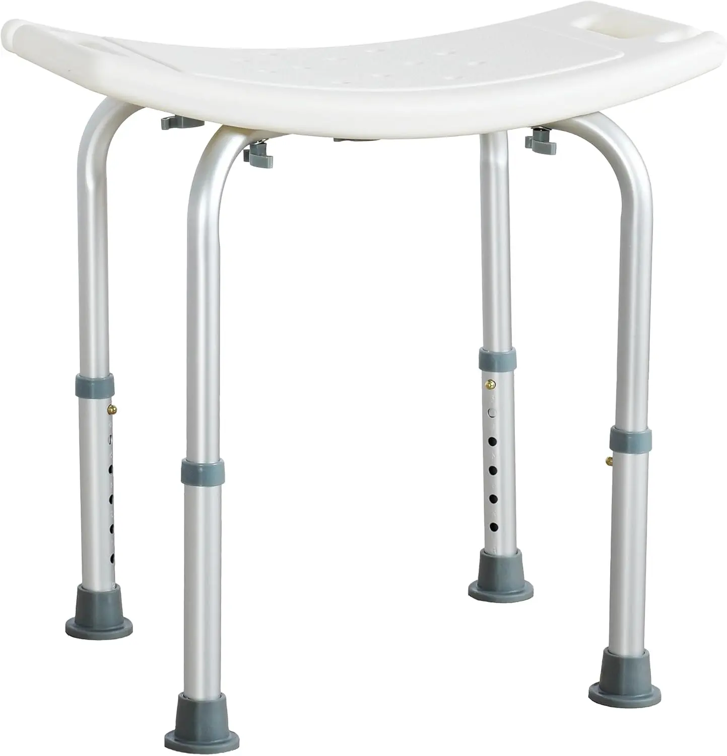 Shower Bench Anti-Slip Bathroom Bench Adjustable Bath Chair Ergonomic Chair with Suction Feet 150KG(330lb) Weight Capacity for Showers or Bathtubs