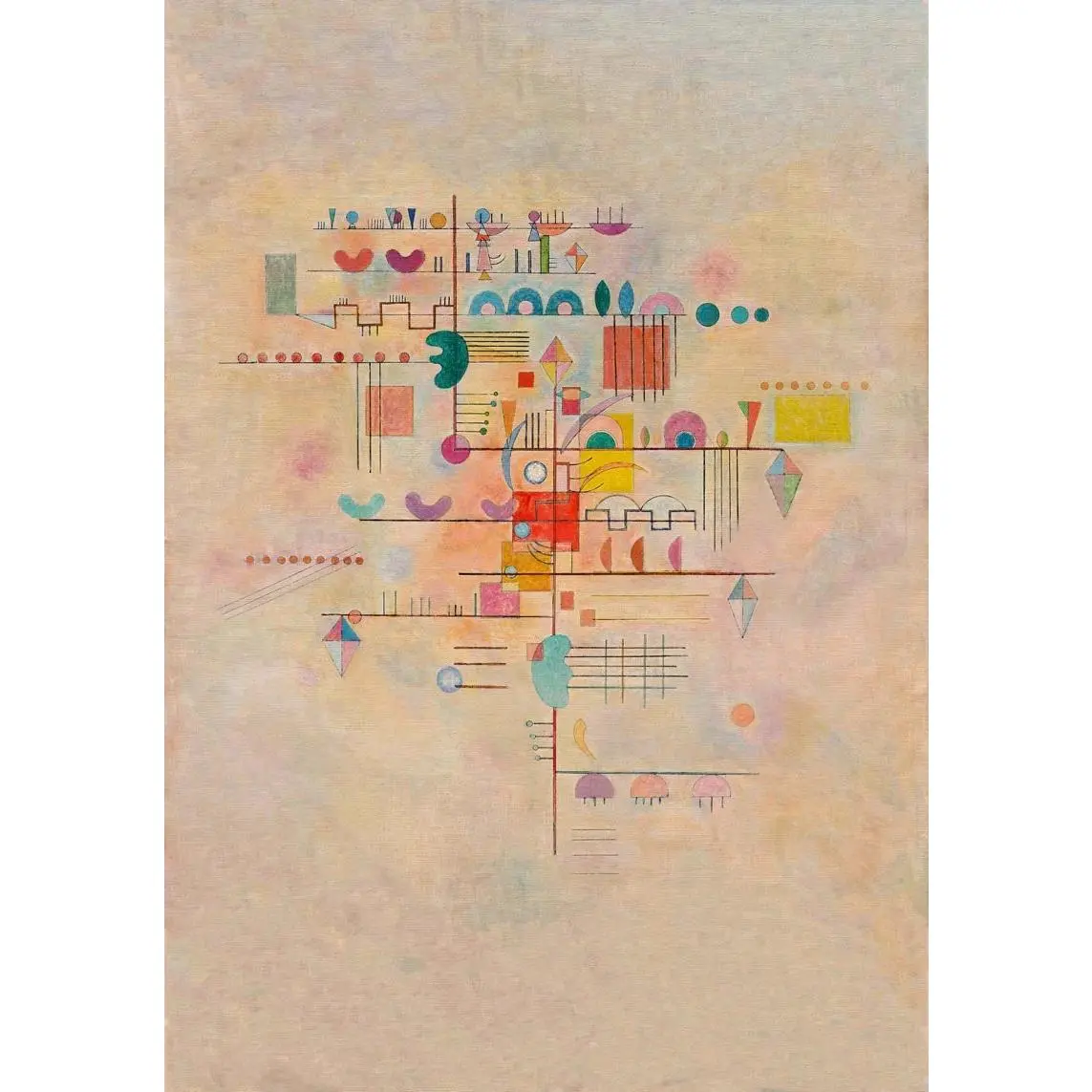 Graceful Ascent by Wassily Kandinsky Poster