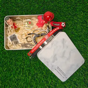 CR7 Football Legend 12-Piece Fan Gift Box - Premium No.7 Soccer Memorabilia Set with Action Figure, Collector's Coin, Multi-Pack Rings, 5x Silicone Wristbands & Accessories