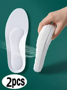 Ultra Soft Running Shoe Insoles, Lightweight Insoles, Shock Absorbing Sports Foot Pads, Adjustable Size Lines, Pair (1 Set) for, Comfortable Walking & Jogging