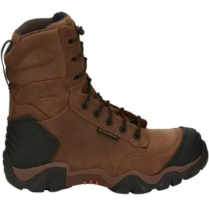 Chippewa Mens Cross Terrain Nano 8 Inch Waterproof Round Toe  Work/Duty - Black, Brown