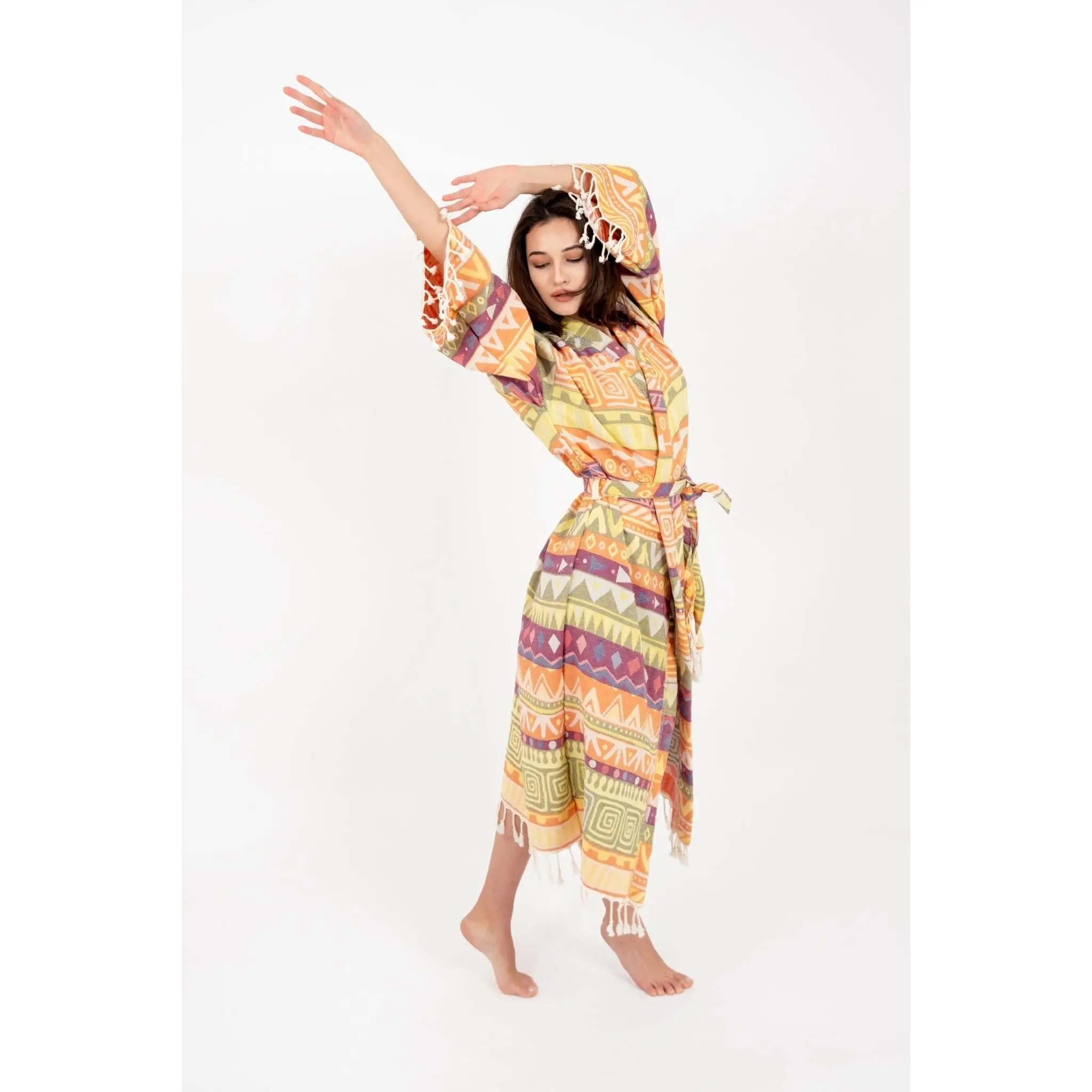 Neva Turkish Cotton Peshtemal Bathrobe