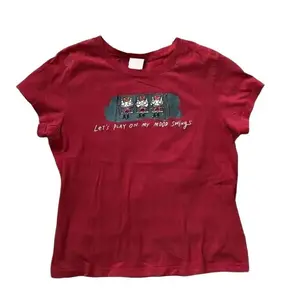 90s Y2k Vintage Hot Topic Sweetypuss Baby Tee Goth 2000s Grunge Emo Babydoll Top Ringer Shirt