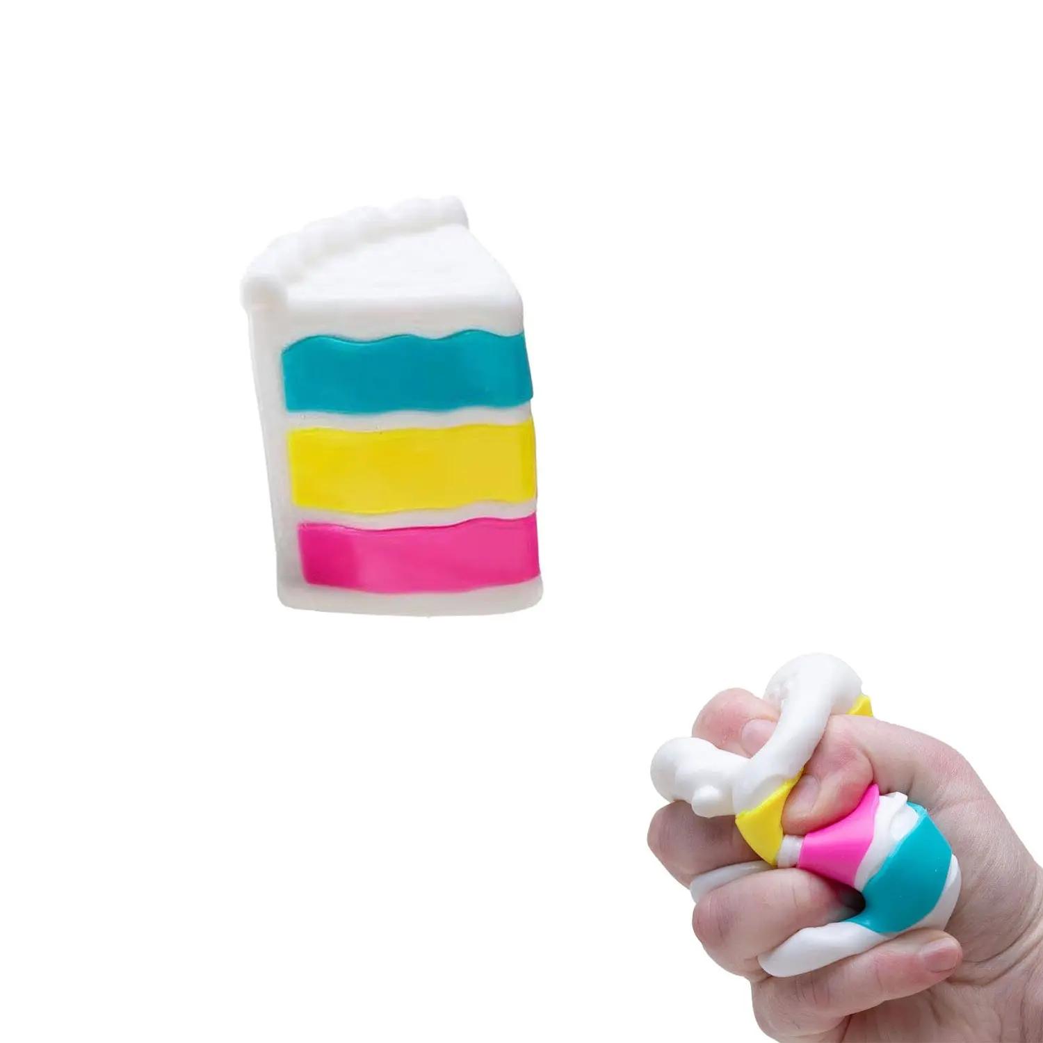 Needoh Non-Food Stress Relief Toy Squeeze Fun Two Styles Pizza Cake Mini Gift Box Sensory Plaything Ideal for Relaxing Moments